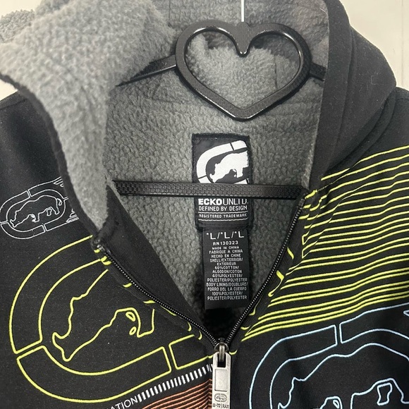 Ecko Unltd. black cotton zip-up hoodie - Picture 3 of 5